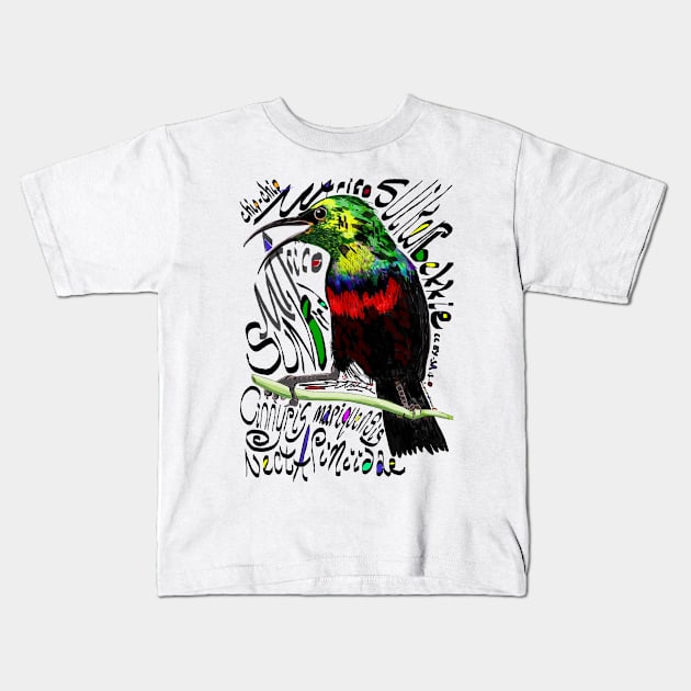 Marico Sunbird, Maricosuikerbekkie Kids T-Shirt by michdevilish